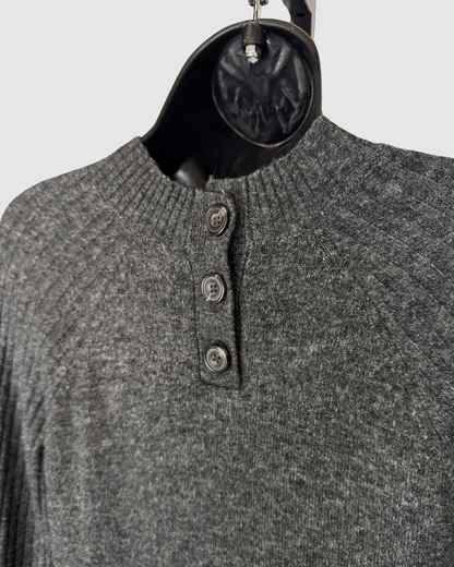 Abercrombie & Fitch Grey Long Sleeve Knee-Length Sweater Dress