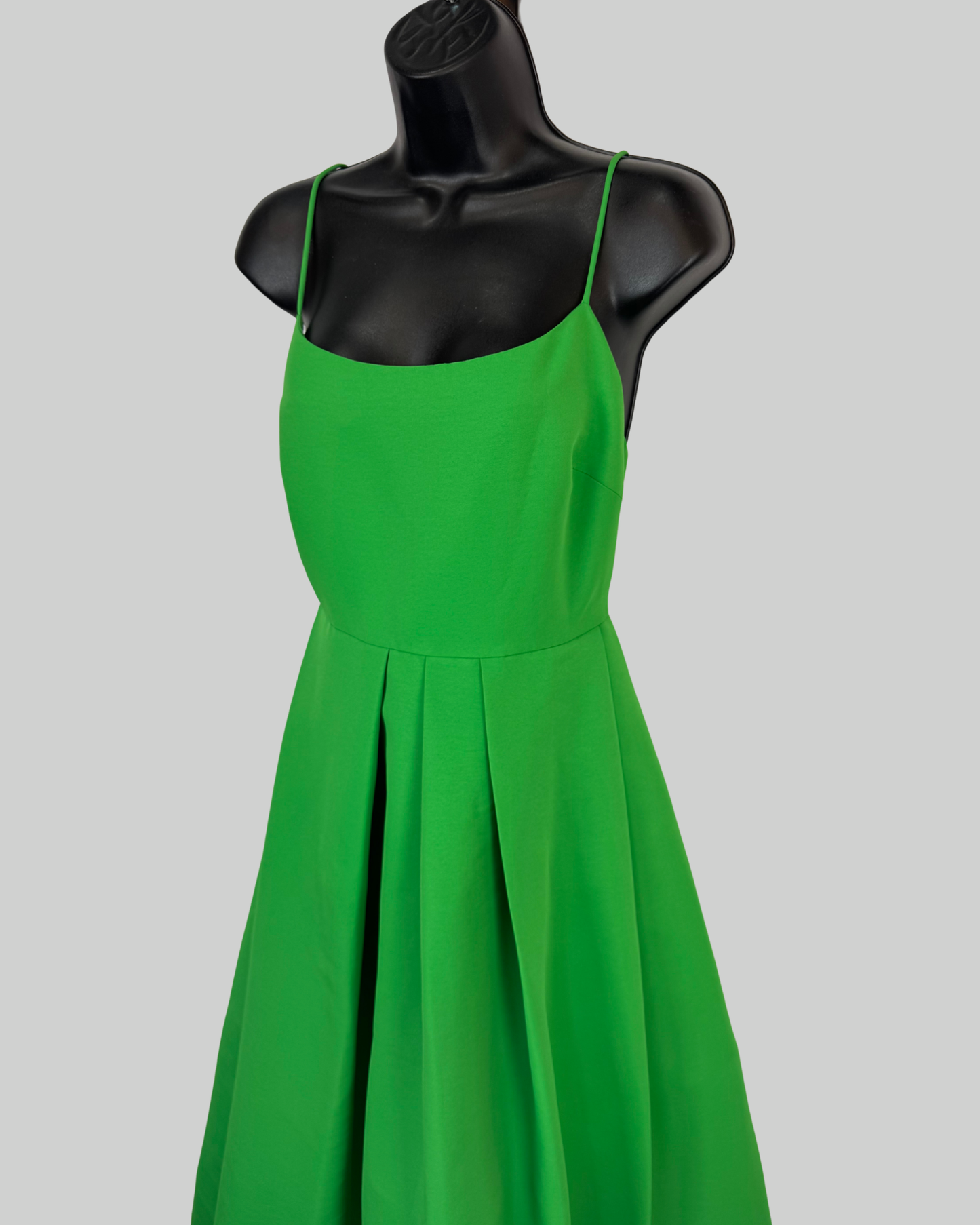 Sachin & Babi Candy Apple Green Sleeveless Pleated Midi Dress