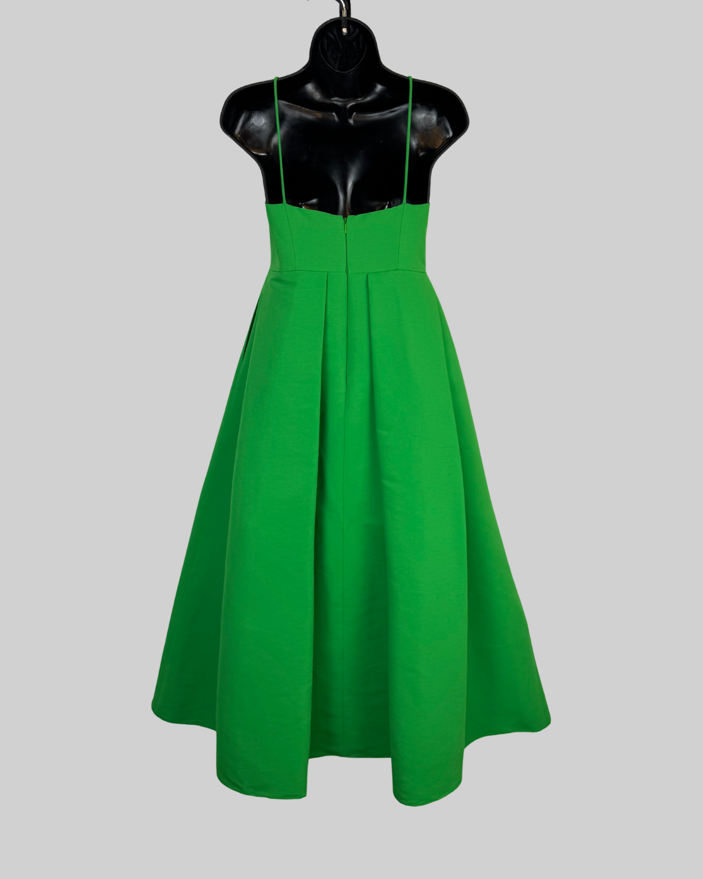 Sachin & Babi Candy Apple Green Sleeveless Pleated Midi Dress