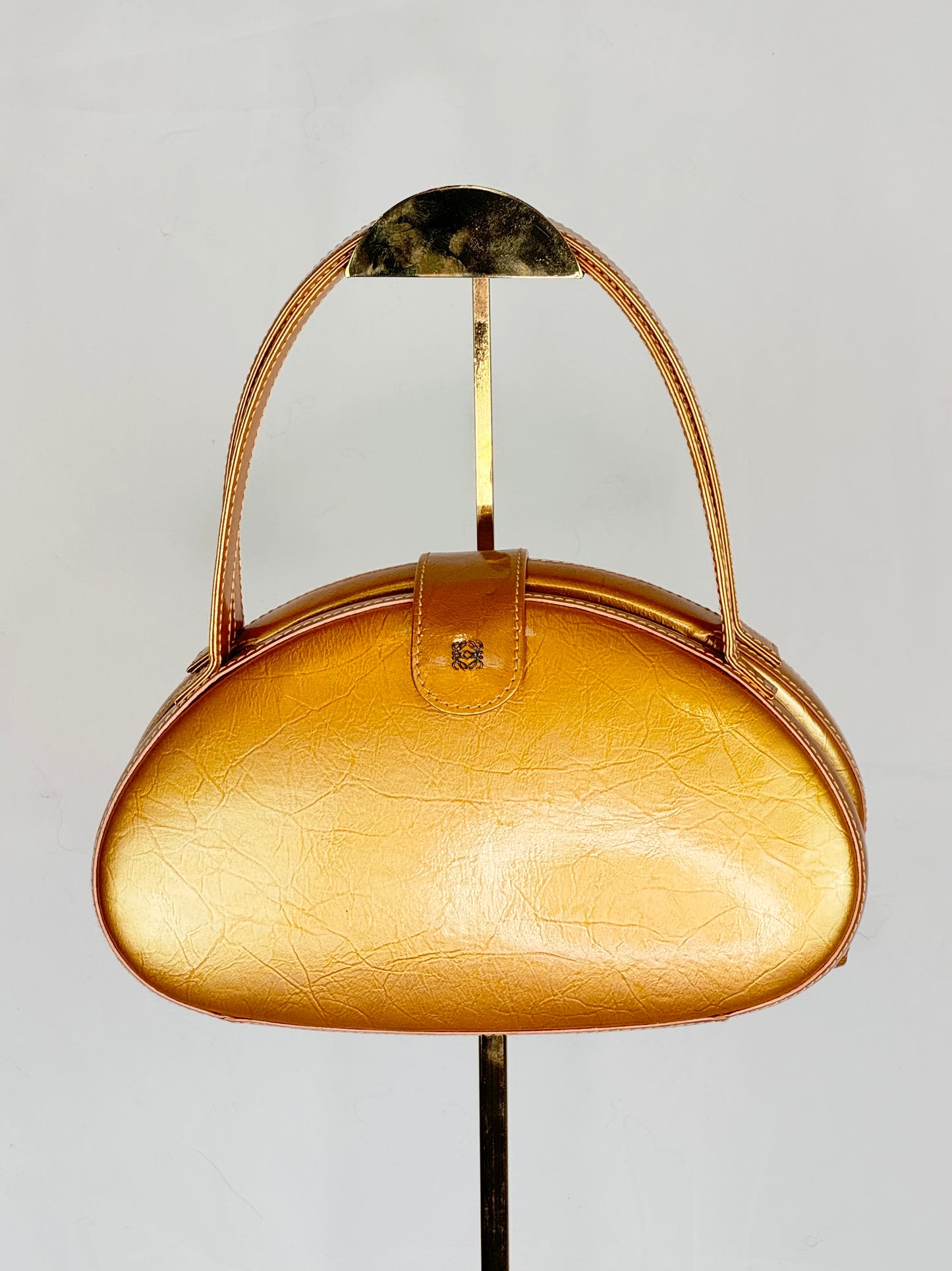 Loewe Golden Yellow Bean Shape Top Handle Mini Bag