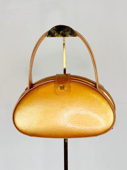 Loewe Golden Yellow Bean Shape Top Handle Mini Bag