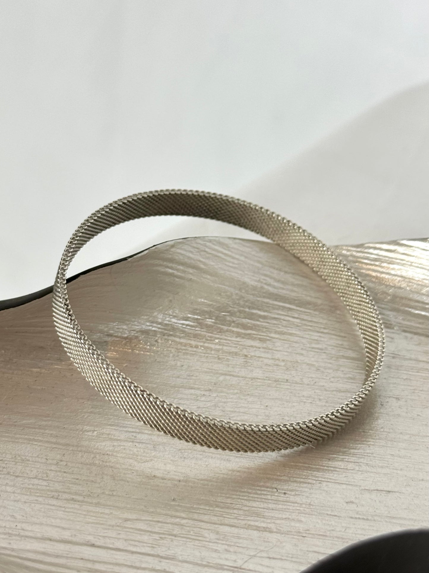 COMES WITH BAG - Tiffany & Co Somerset Sterling Silver Bangle Bracelet