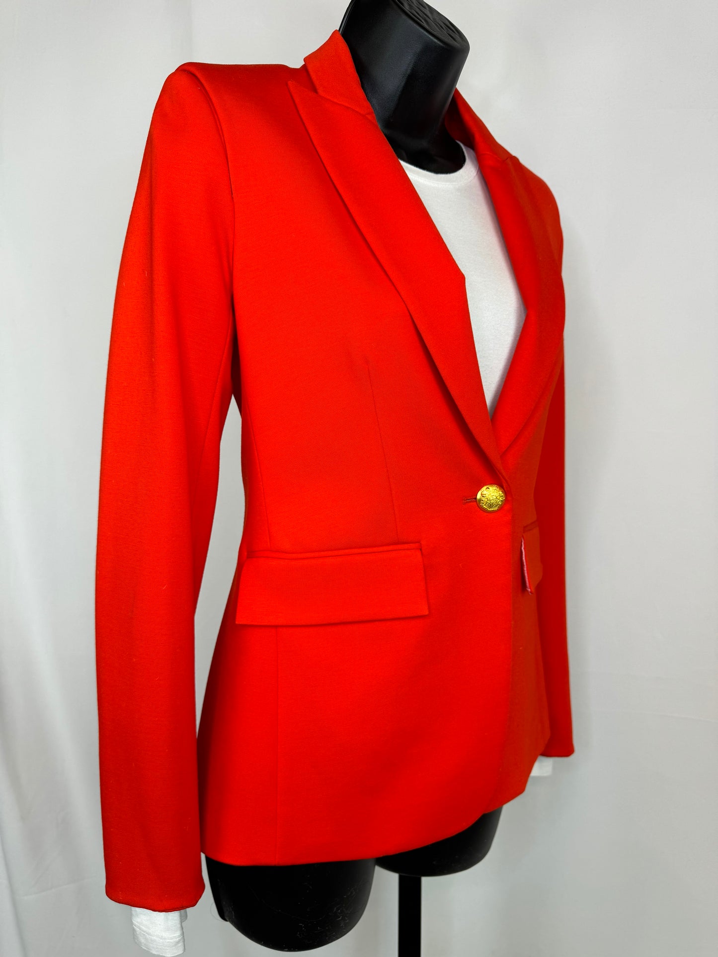 Veronica Beard Orange/Red Single Button Blazer (Part of Set)