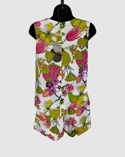Trina Turk White w Multicolor Print Sleeveless Top (Part of Set)