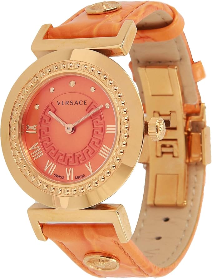 Versace Women's Gold & Orange 35 mm "Vanitas" Vanity Watch P5Q80DS165