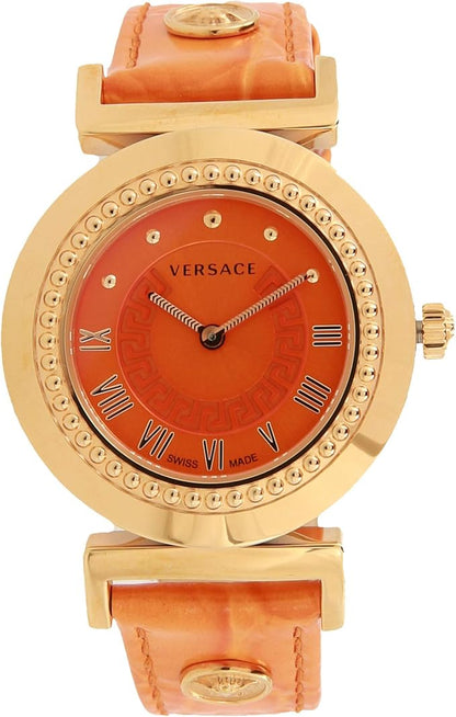 Versace Women's Gold & Orange 35 mm "Vanitas" Vanity Watch P5Q80DS165