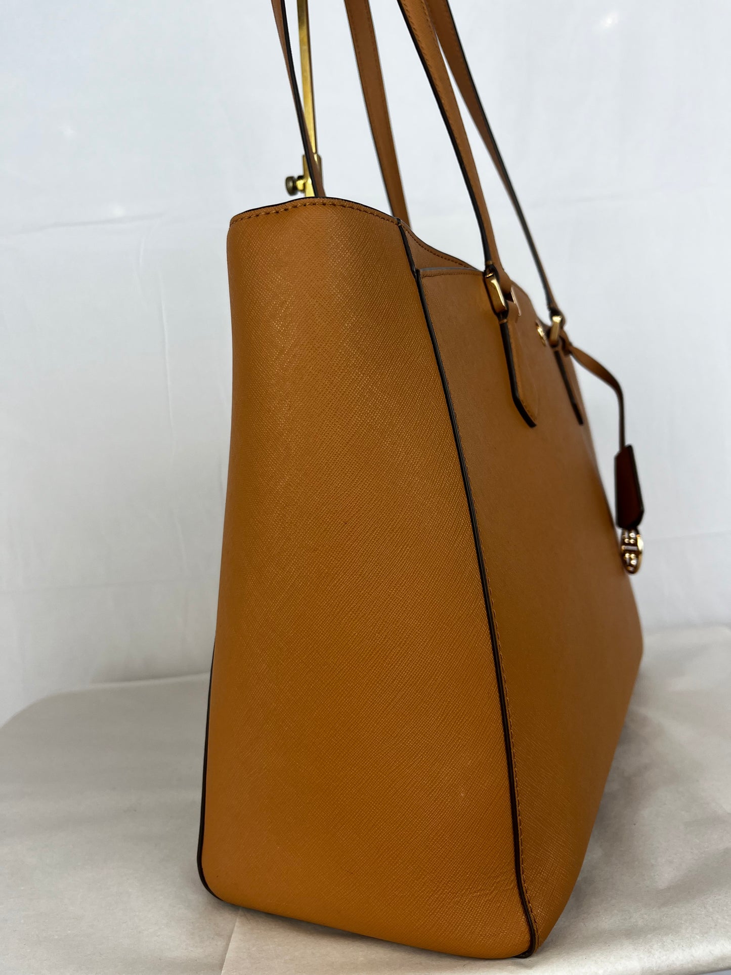 Tory Burch Nude Triple-Compartment Large Tote