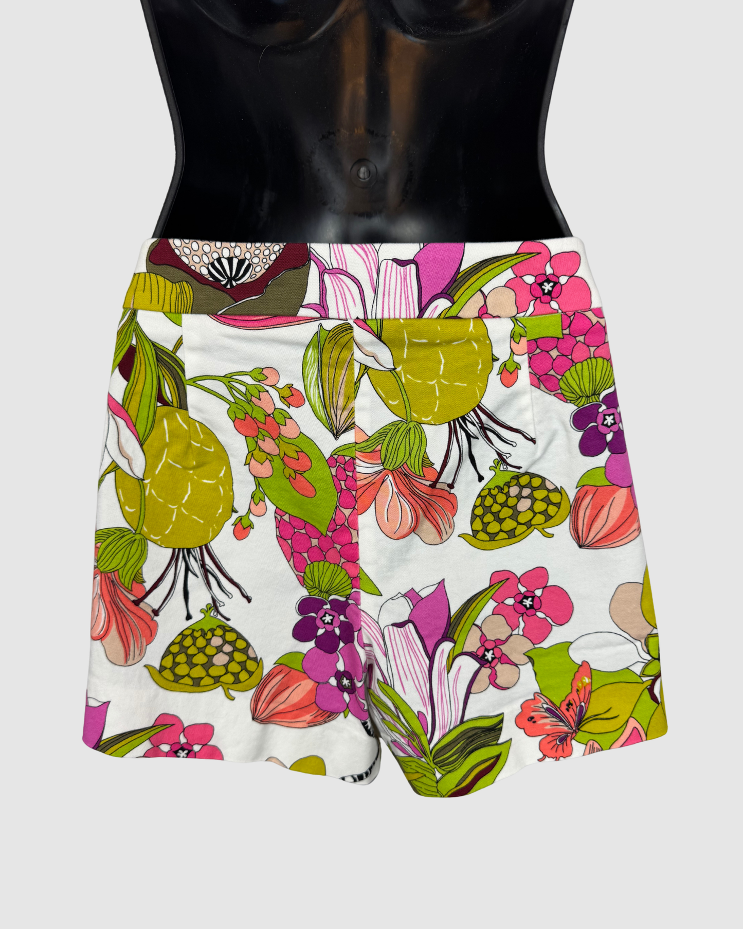 Trina Turk White w Multicolor Print Shorts (Part of Set)