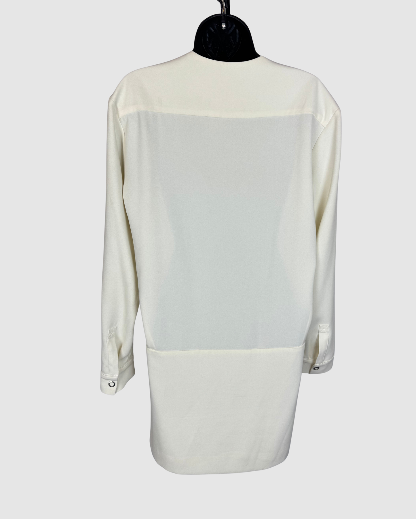 IRO White Long Sleeve Mini Dress w/ Deep V
