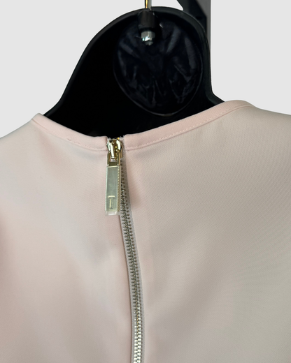 Ted Baker Light Pink Sleeveless High Neck Knee Length Dress w/ Side Bows