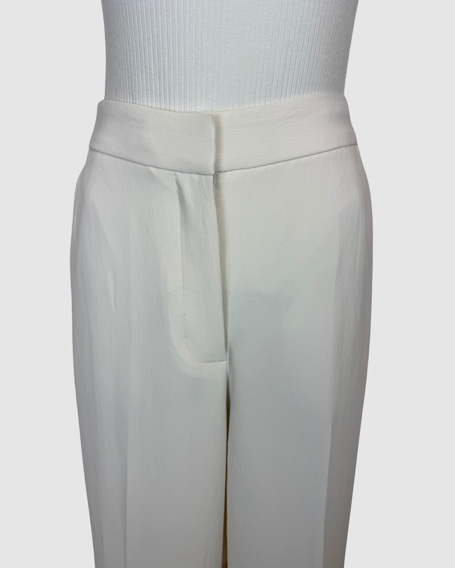 Wilfred Cream "Limitless Pant" High Rise Wide Leg Trousers NWT