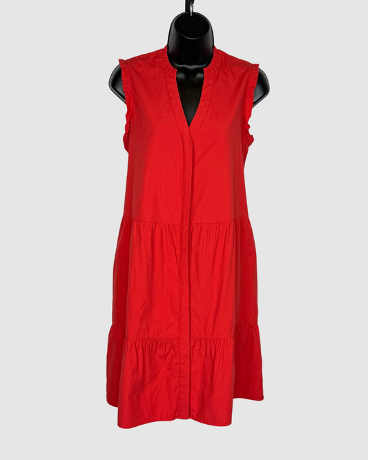 Brochu Walker Sleeveless Tiered Button Down Knee-Length Dress