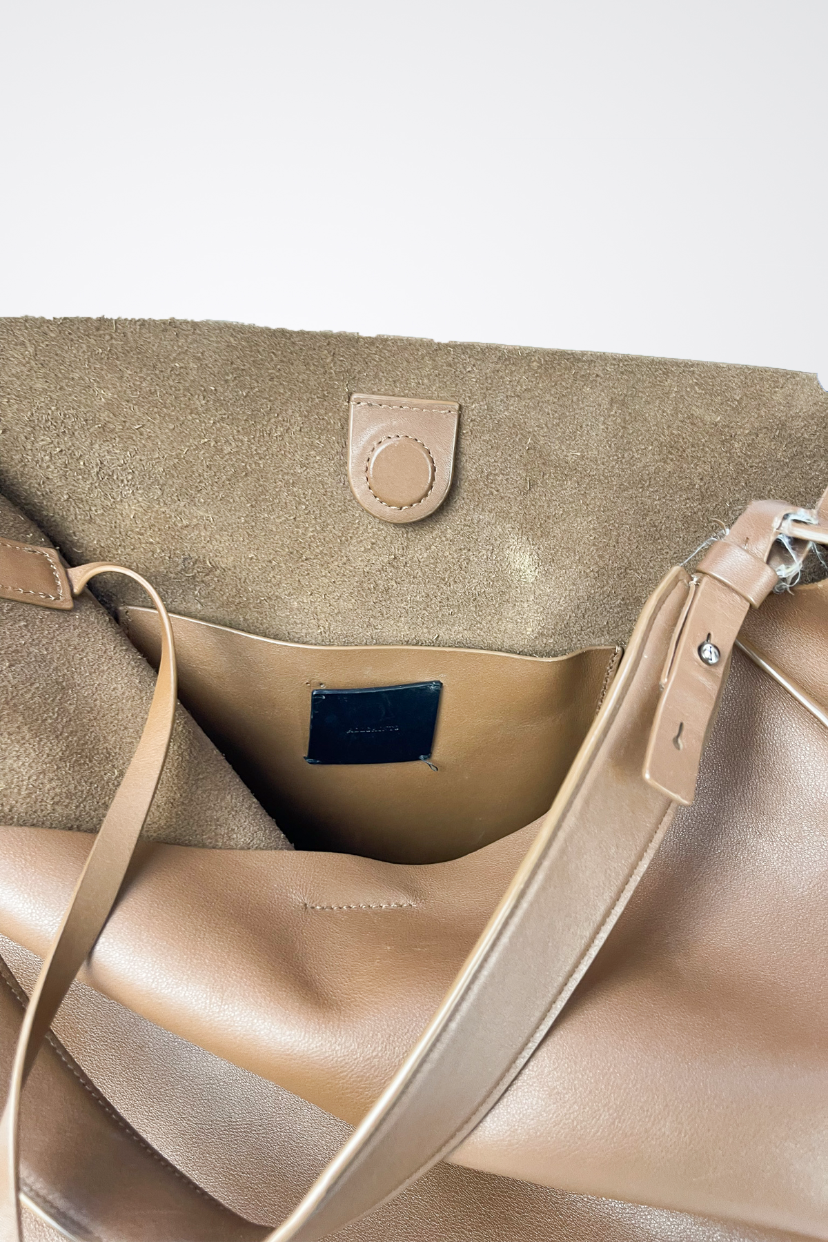 AllSaints Solid Leather Shoulder Bag