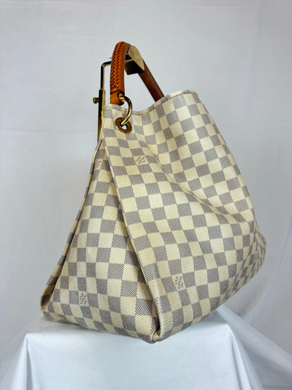 Louis Vuitton Damier Azur Artsy MM Hobo Bag