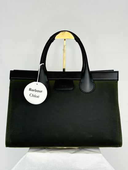 Barbour x Chloe Green Edith East-West Tote NWT