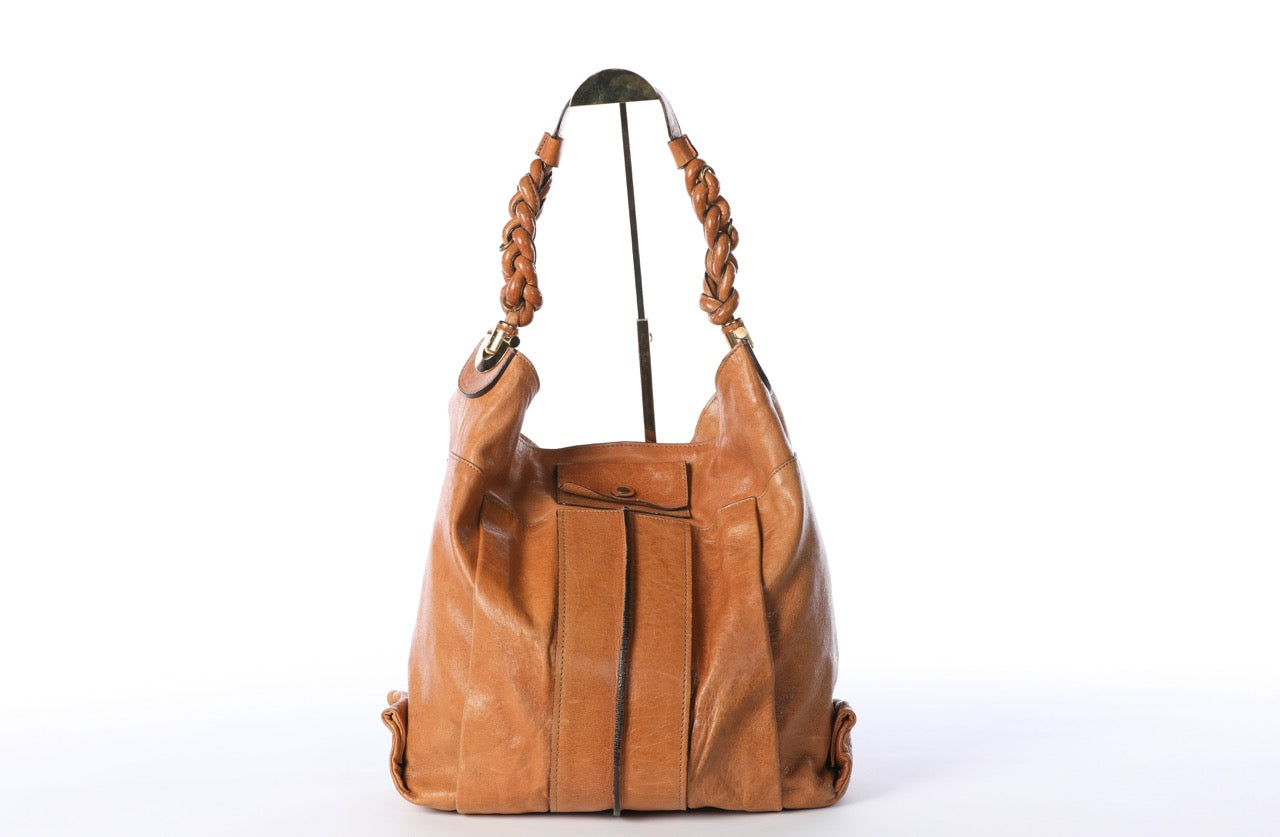 Chloe Brown  "Heloise" Large Shoulder Handbag