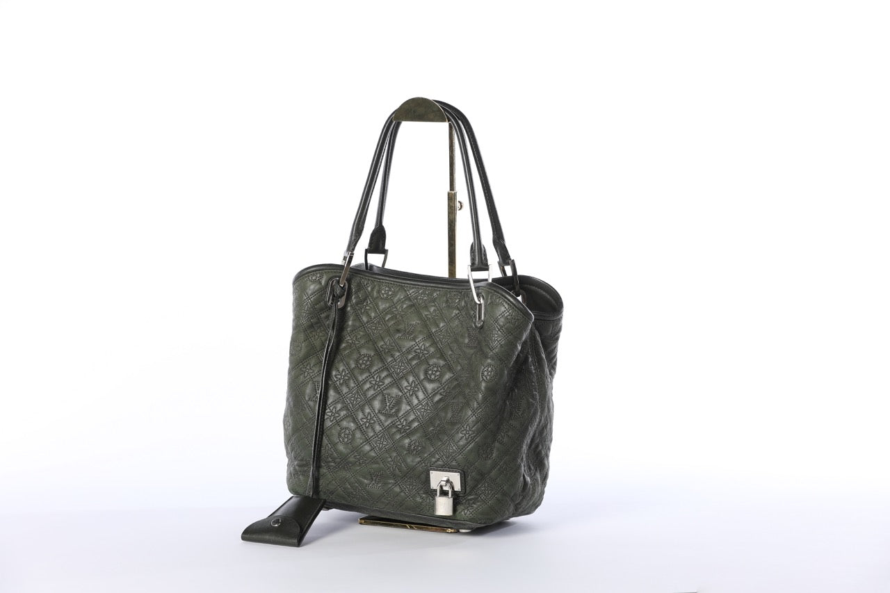 Louis Vuitton Olive Green Lambskin Antheia Lilia PM Handbag