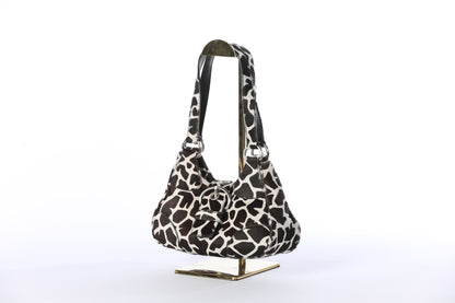 Prada Cow Giraffe Printed Pony Hair Mini Shoulder Bag – Kit's