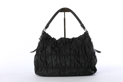 Prada Gaufre Convertible Hobo Tessuto Large