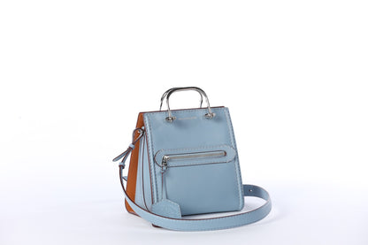 Alexander McQueen Light Blue ''The Short Story'' Mini Tote Bag