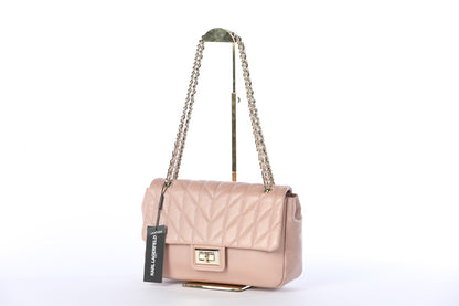 Karl Lagerfeld Dusty Rose Quilted Shoulder Bag NWT