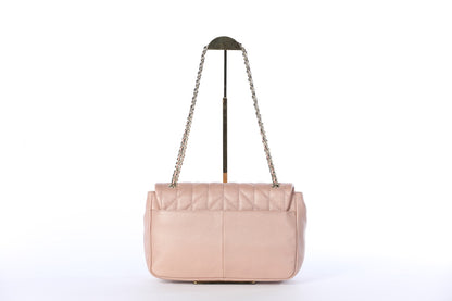 Karl Lagerfeld Dusty Rose Quilted Shoulder Bag NWT