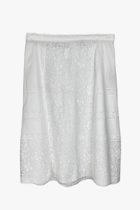 Burberry Lace Trim Embellishment Knee-Length Skirt