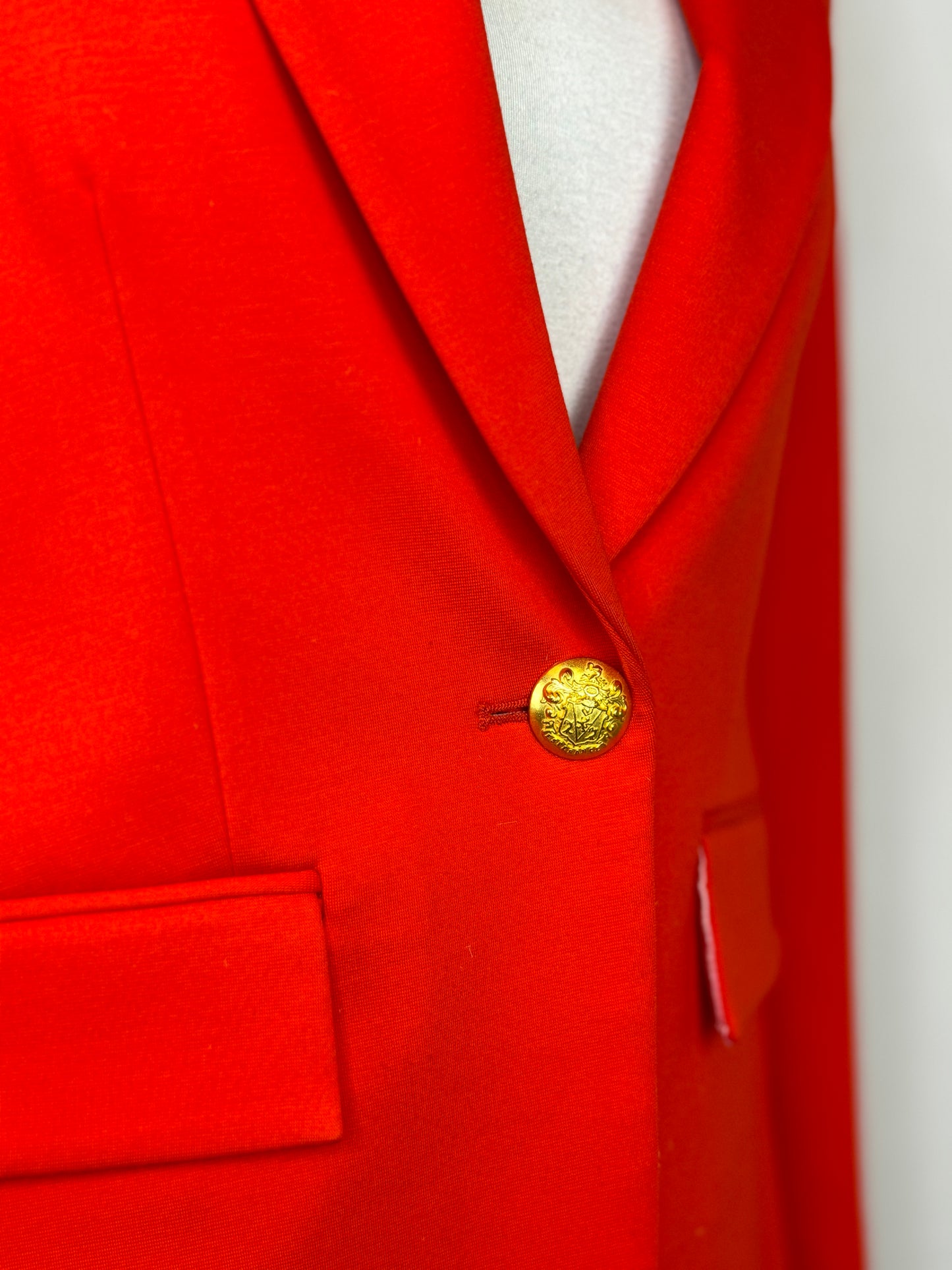 Veronica Beard Orange/Red Single Button Blazer (Part of Set)