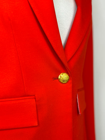 Veronica Beard Orange/Red Single Button Blazer (Part of Set)