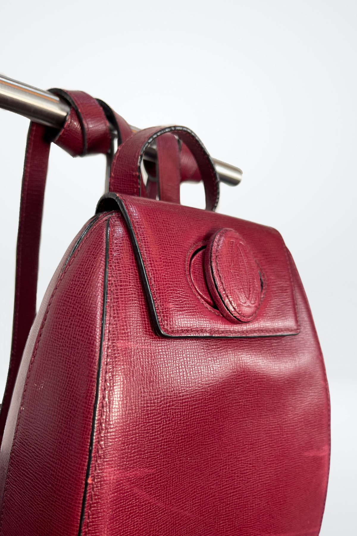 Cartier Leather Backpack with Insignia