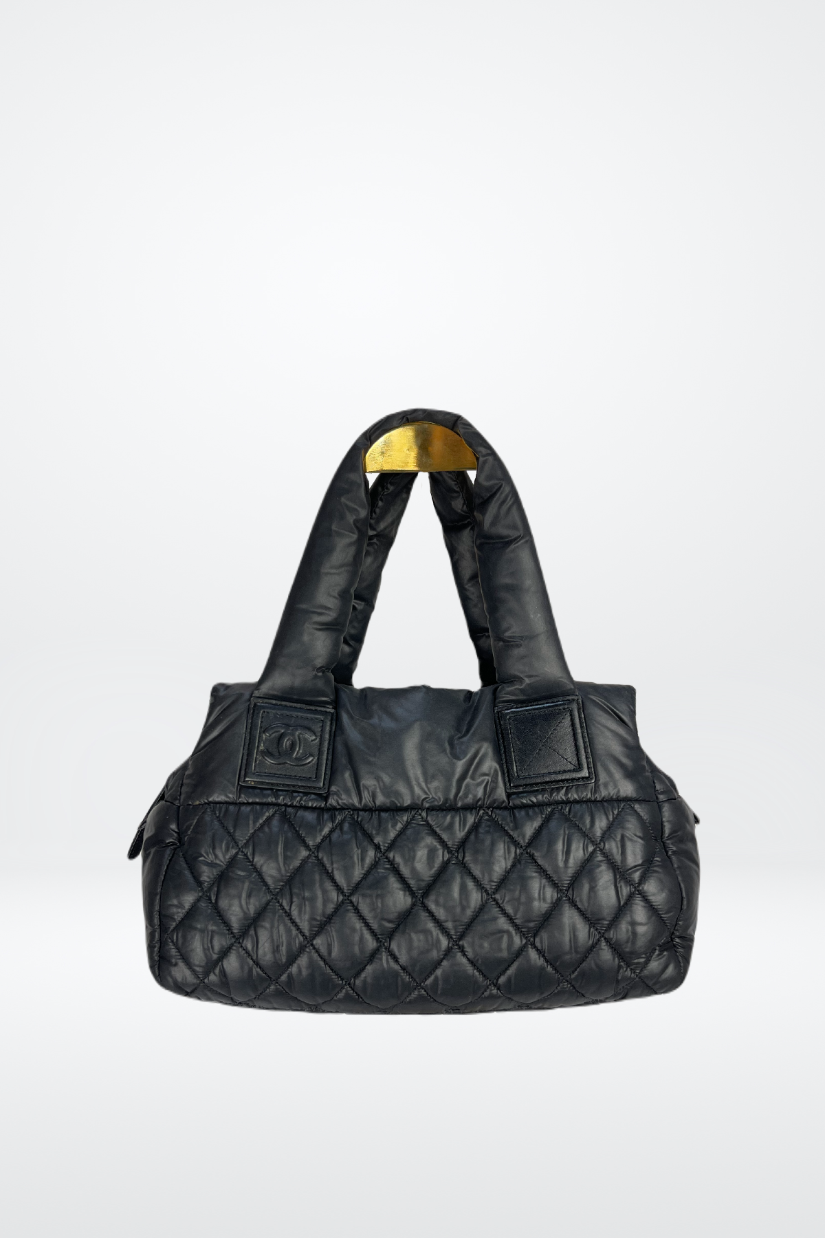 Chanel Quilted Nylon Puffer Bag  - Coco Cocoon Bowling Bag