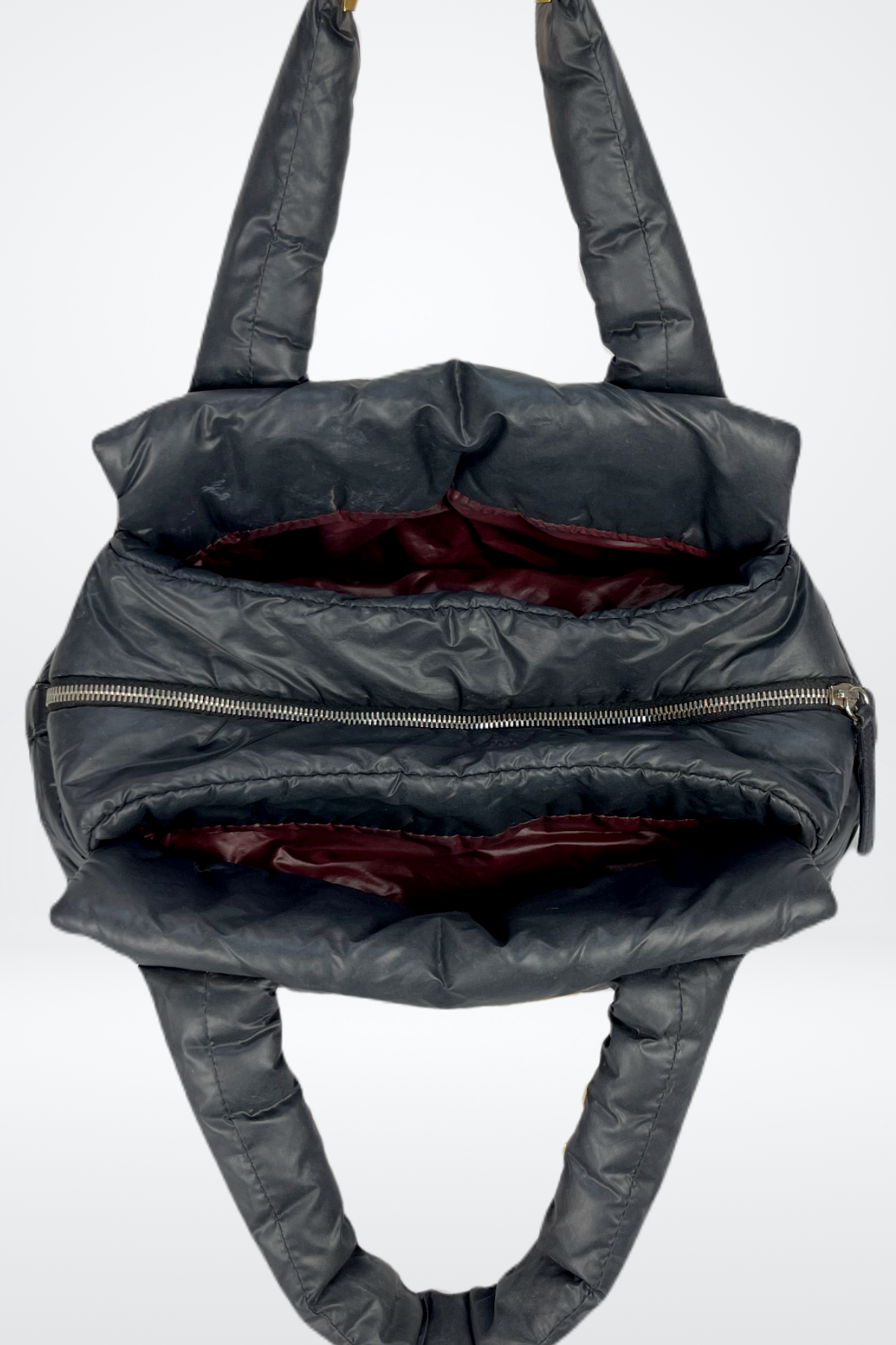 Chanel Quilted Nylon Puffer Bag  - Coco Cocoon Bowling Bag