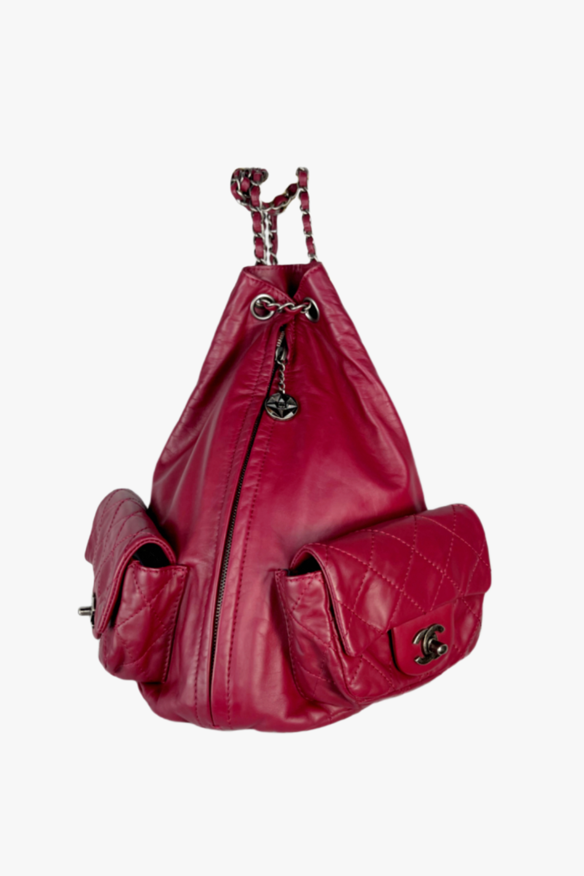 Deauville cloth backpack Chanel Pink in Cloth - 34981680