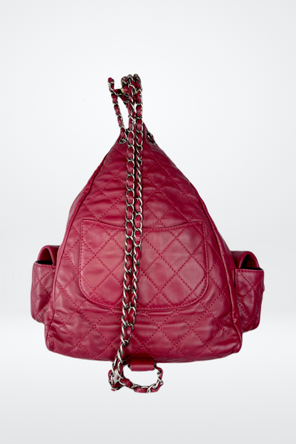 Chanel Chardonnay Quilted Front Pocket Backpack