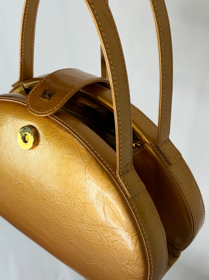 Loewe Golden Yellow Bean Shape Top Handle Mini Bag