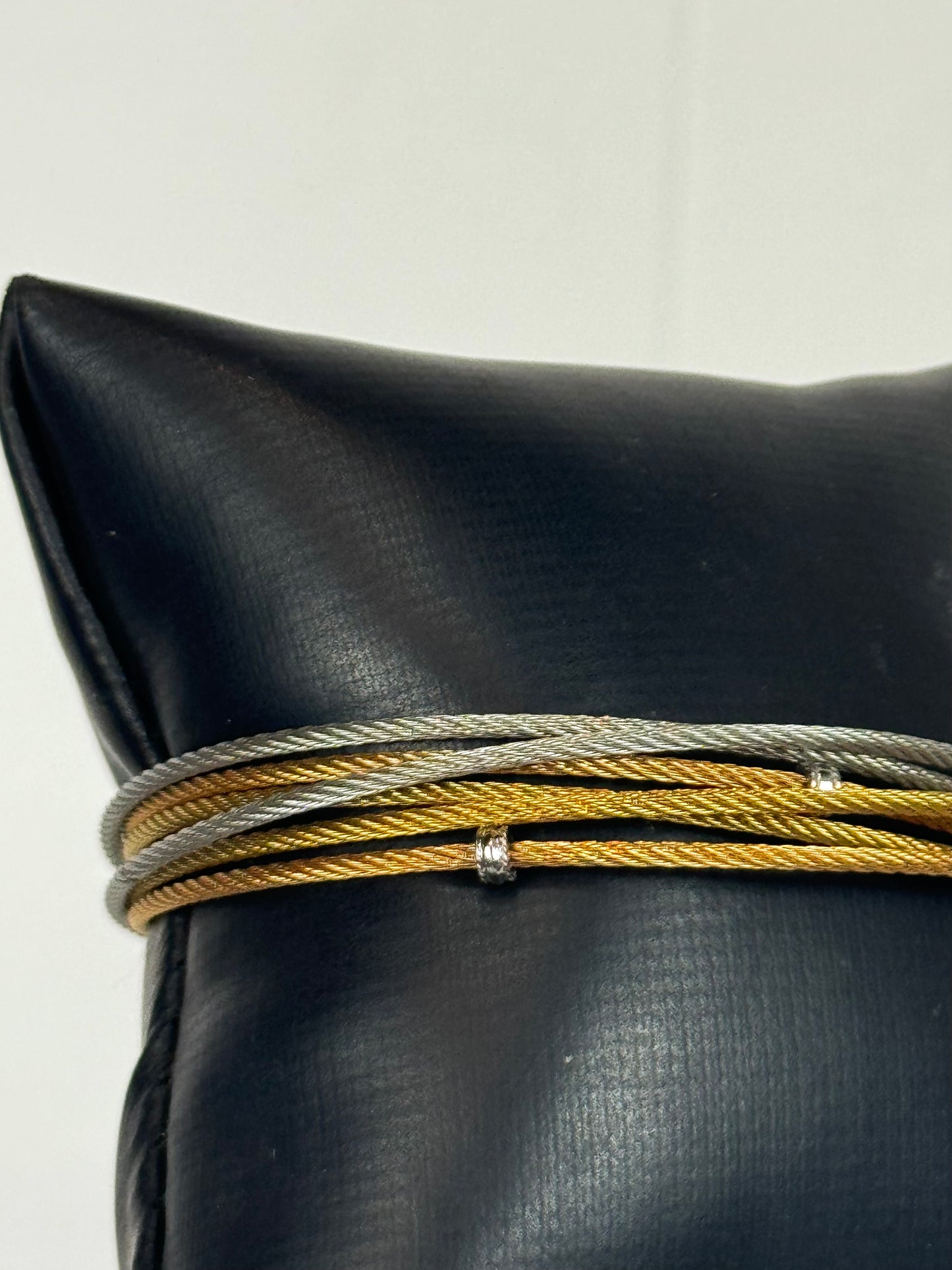 Alor 6-Row Slideover Bracelet Silver, Gold & Rose Gold Toned