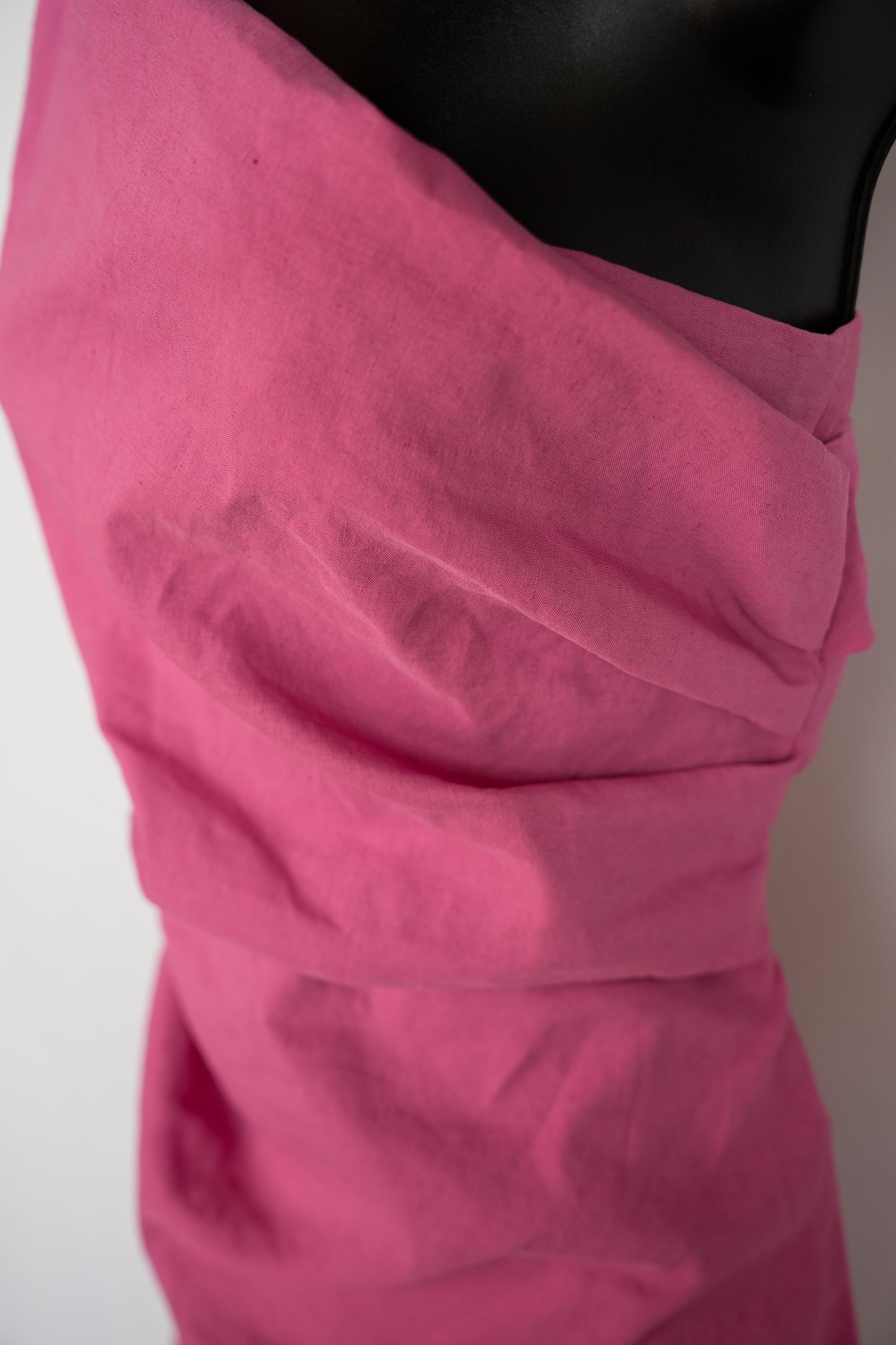 ALC Hot Pink One Shoulder Ruched Mini Dress NWT