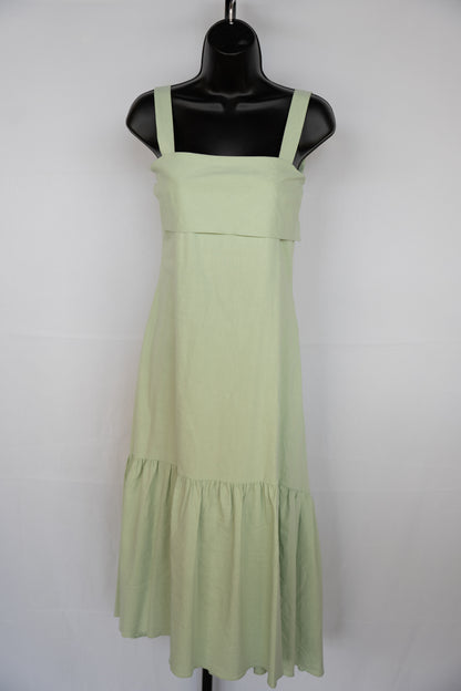 Theory Mint Sleeveless Midi Tie Back Dress NWT