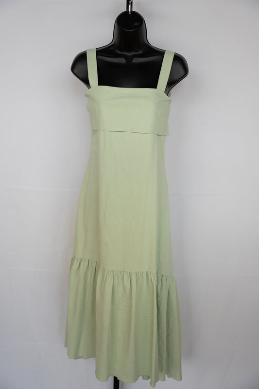 Theory Mint Sleeveless Midi Tie Back Dress NWT