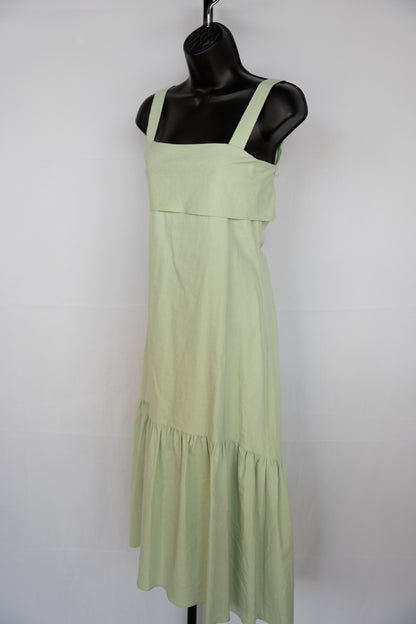 Theory Mint Sleeveless Midi Tie Back Dress NWT