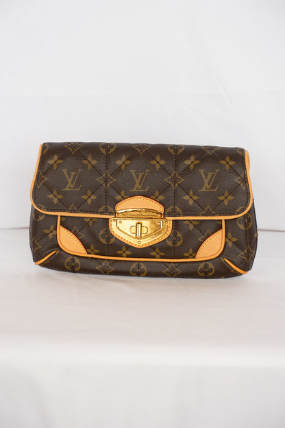 Louis Vuitton Brown Monogram Coated Canvas Etoile Clutch