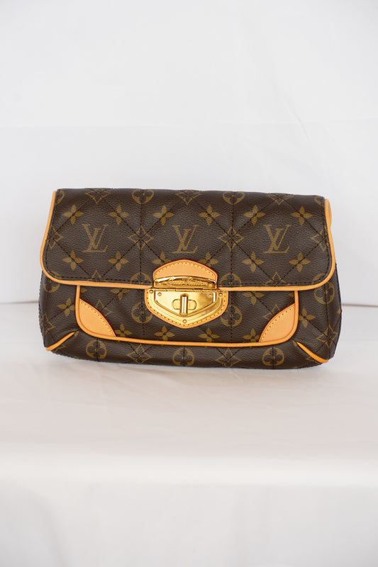Louis Vuitton Brown Monogram Coated Canvas Etoile Clutch