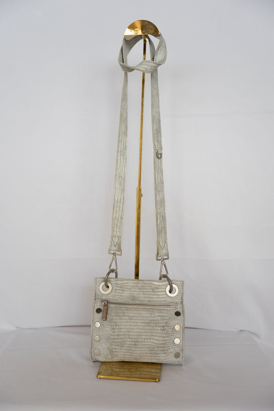 Hammit Light Grey Textured Crossbody Bag