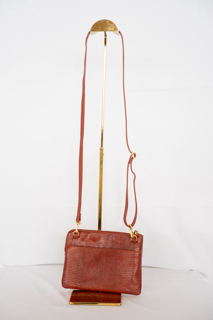 Hammit Leather Crossbody Bag w/ Gold Hardware