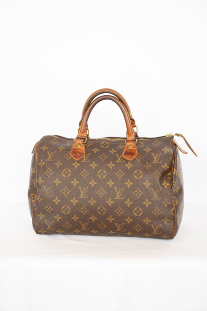 Louis Vuitton Brown Monogram Speedy 30 Top Handle