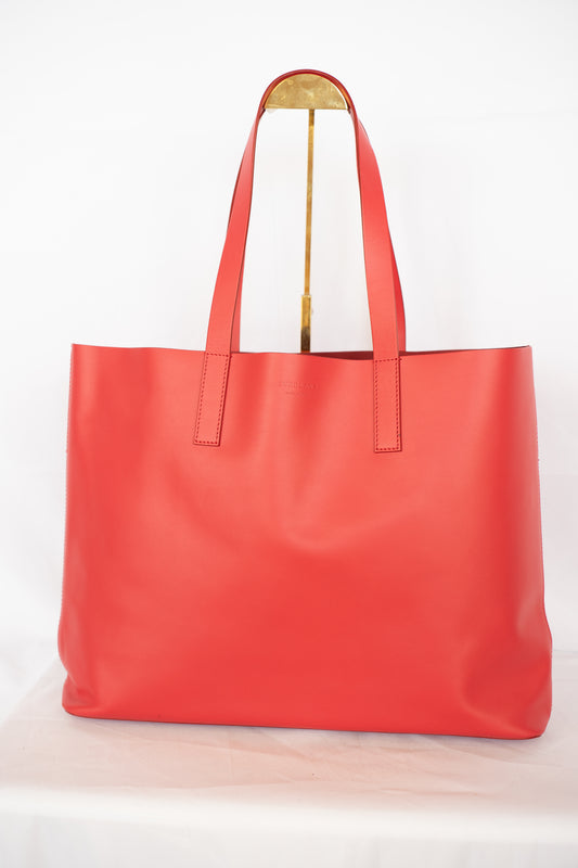Everlane Red Italian Leather Large Tote