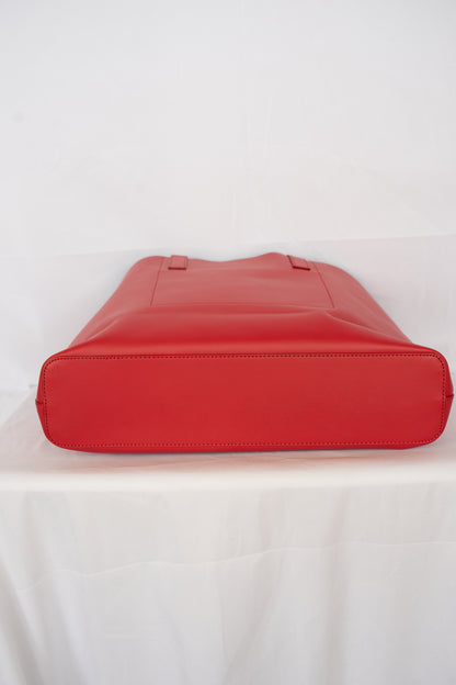 Everlane Red Italian Leather Large Tote