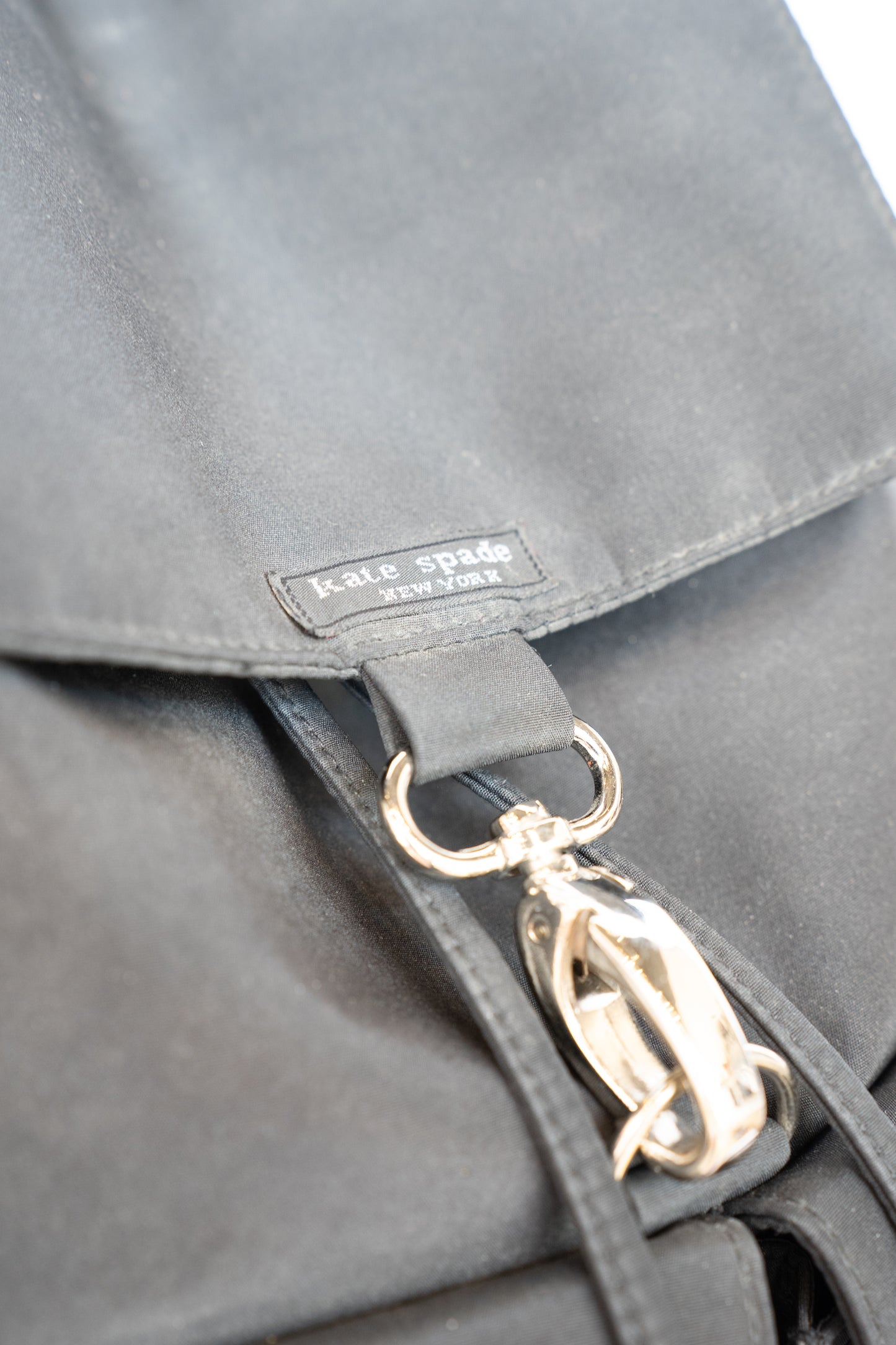 Kate Spade Black Nylon Multi Pocket Backpack