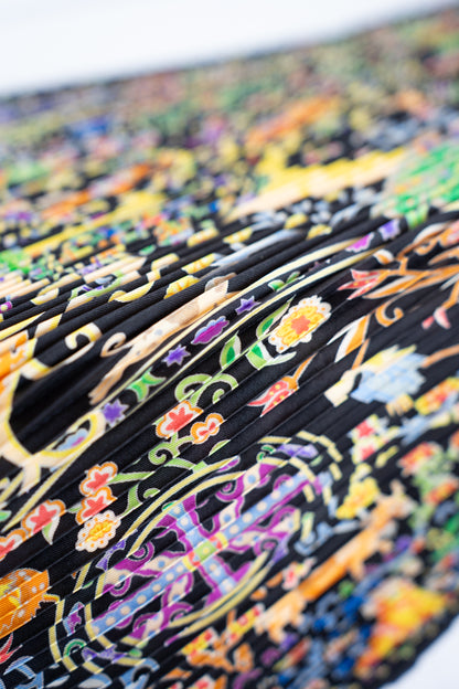 Hermes Le Carre Plisse Pleated Silk Scarf