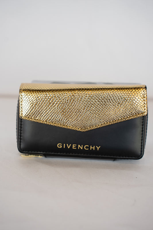 Givenchy Black and Gold Travel Makeup Pouch